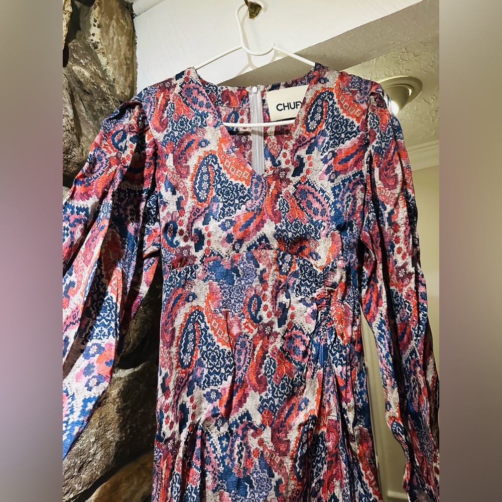 Chufy $500 Lucas Maxi Dress in Andino Pink Size Small. - Picture 6 of 12